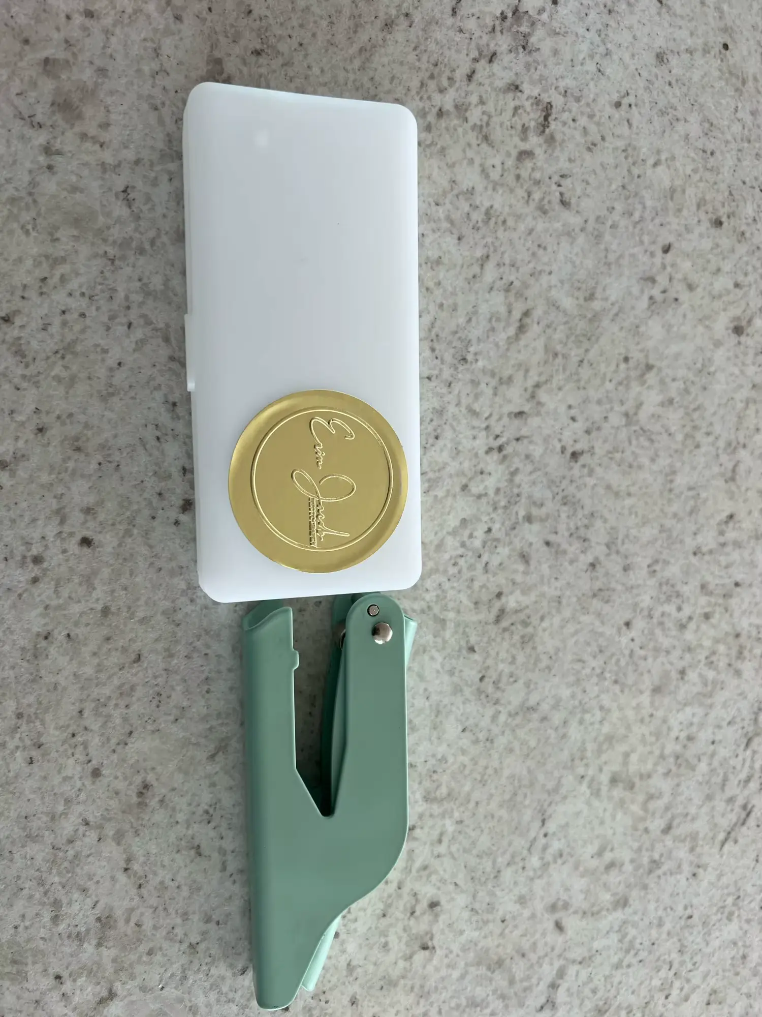 Photo of the embosser shared by Erson Thomas